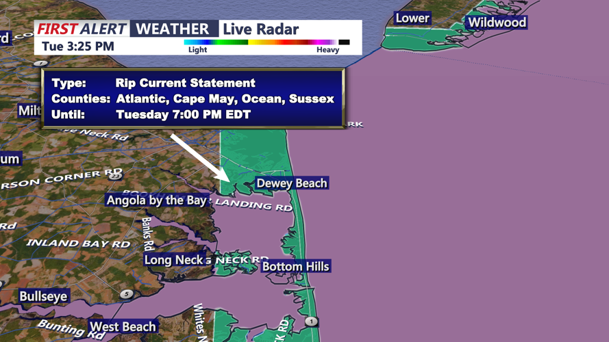 RIP CURRENT STATEMENT - SUSSEX COUNTY