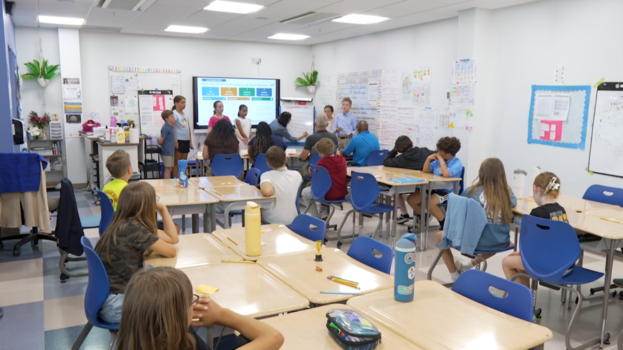 Classroom filled