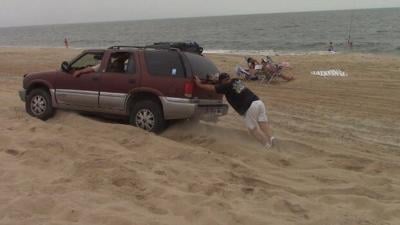 Getting Stuck on the Drive-On Beach