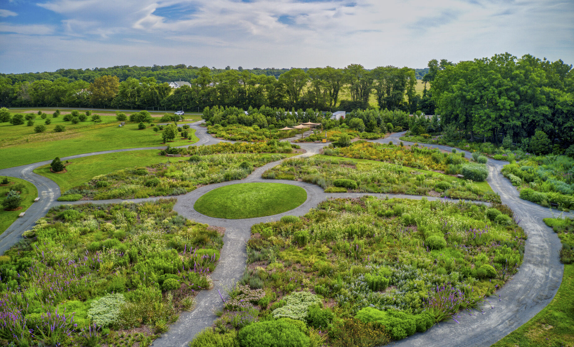 Botanic Gardens Drone Photo