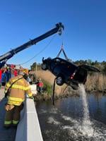 UPDATE: Man recovering after crashing car into Cedar Creek