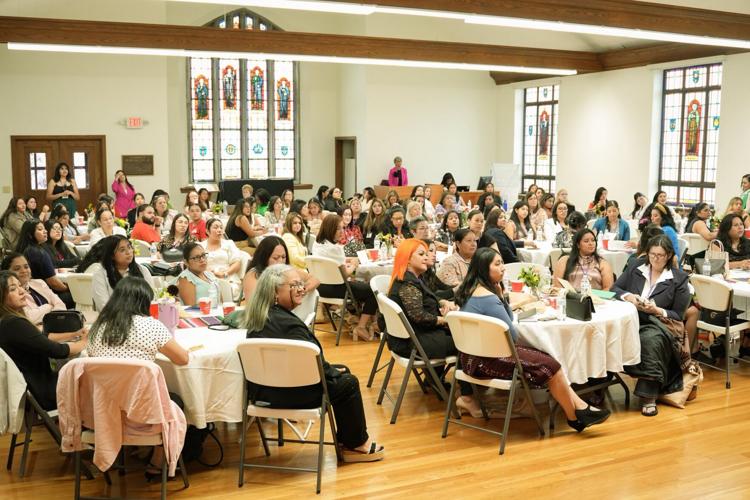 Attendees listen to speakers during the first Latina Business Summit. (La Plaza Delaware)