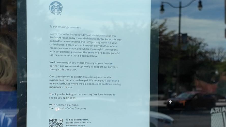 Statement posted to Starbucks door