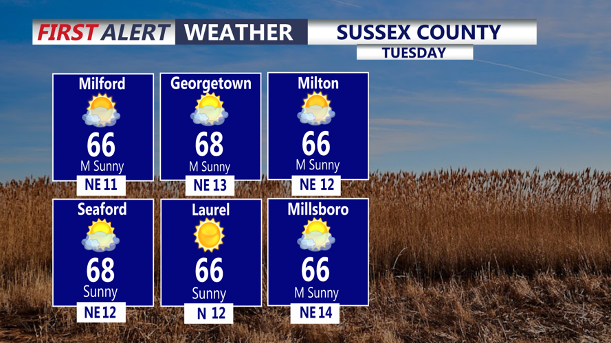 SUSSEX COUNTY - TUESDAY