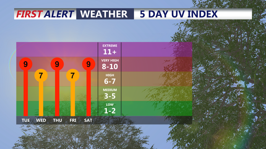 5 DAY UV INDEX