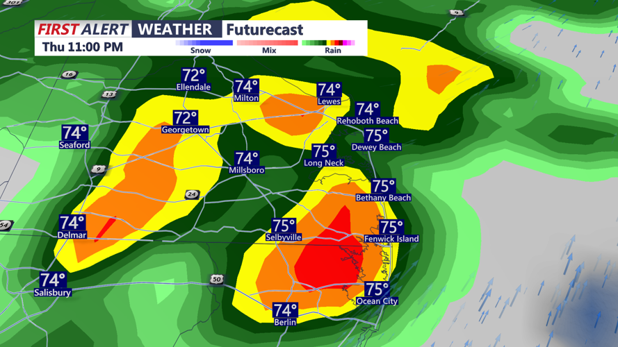 FUTURECAST - THURSDAY LATER THAT NIGHT