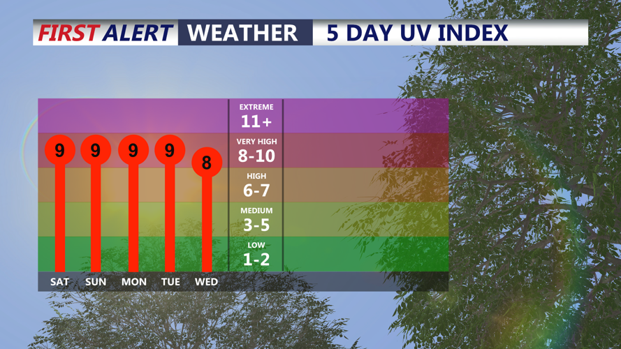5 DAY UV INDEX