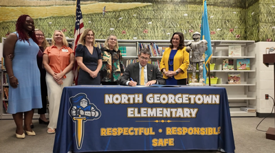 Literacy Month signing