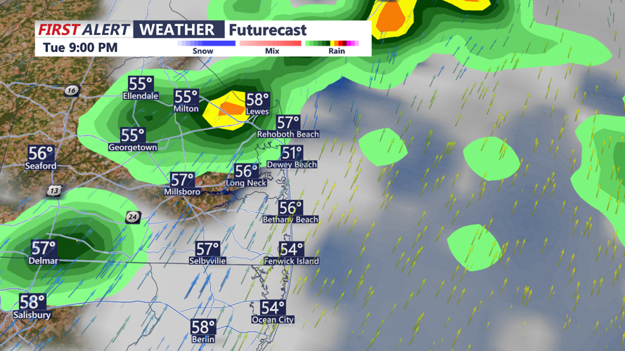FUTURECAST FOR TUESDAY