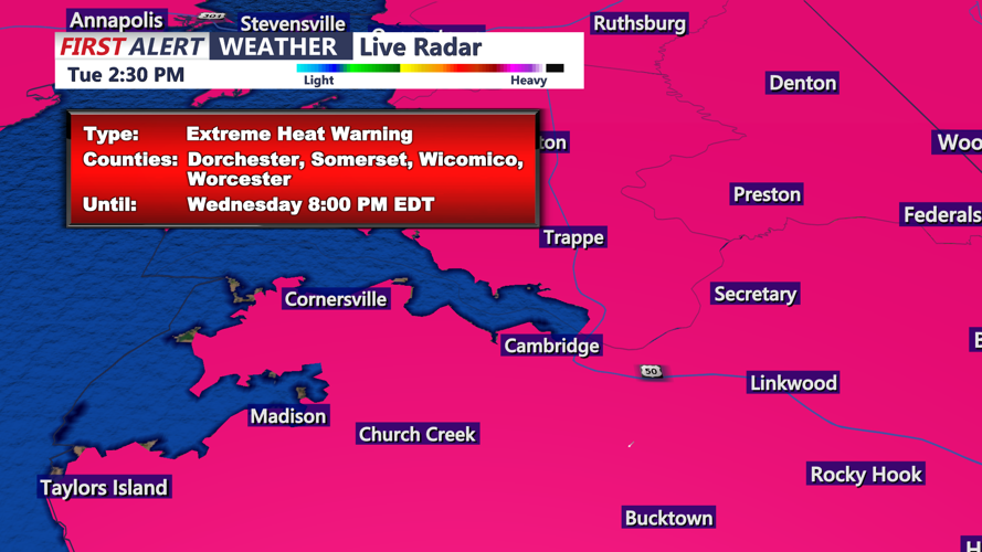 EXTREME HEAT WARNING - CAMBRIDGE