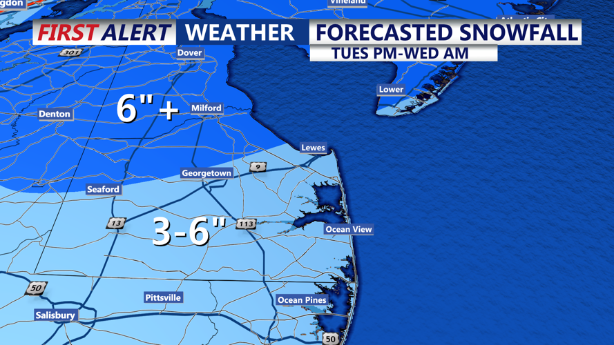 A calm Monday, snow increases later Tuesday, accumulations expected ...