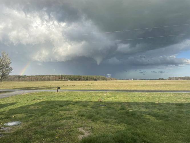 A view on Progress School Road Saturday evening around 6 p.m.