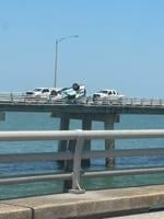 Police car crashes on Chesapeake Bay Bridge-Tunnel, one taken to hospital