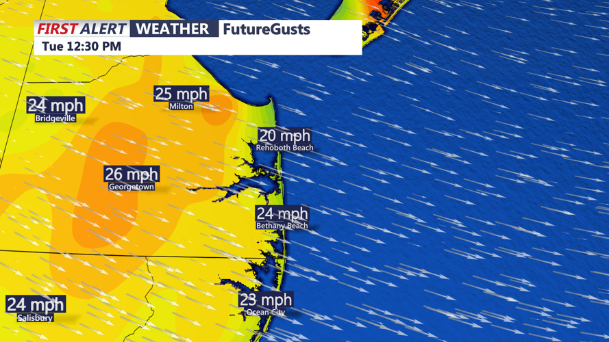 FUTURECAST WINDS TUESDAY