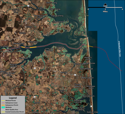DNREC Offshore Wind Project Map