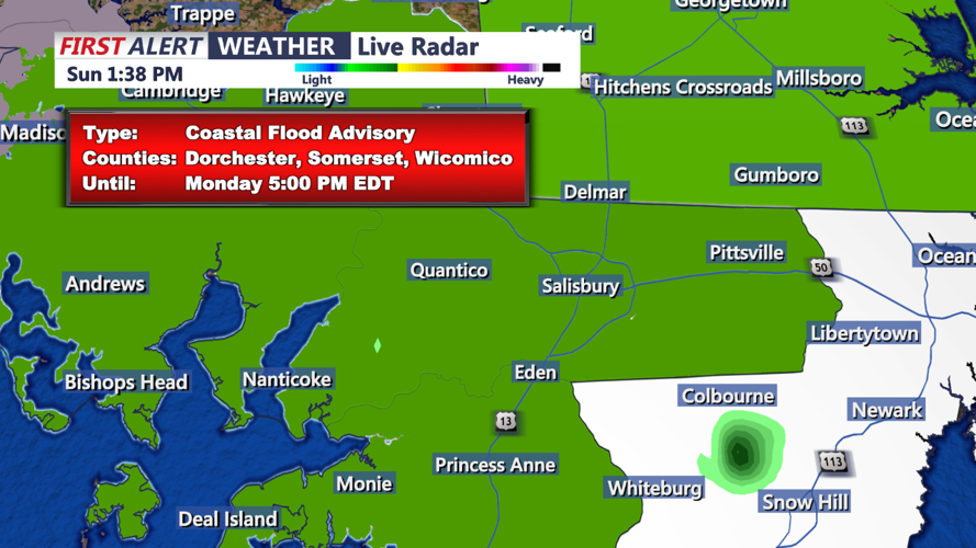 COASTAL FLOOD ADVISORY - DORCHESTER, WICOMICO,SOMERSET