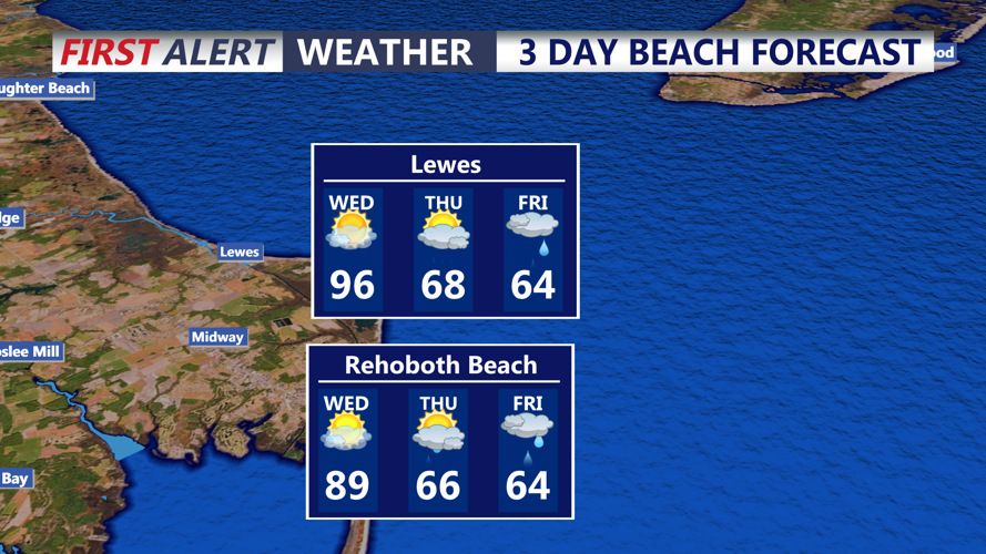 3 DAY BEACH FORECAST LEWES