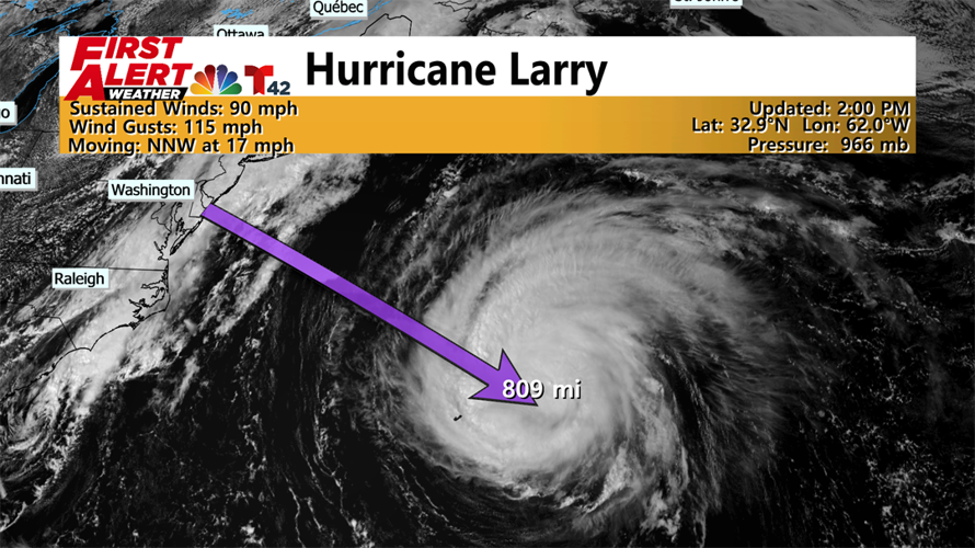 Hurricane Larry Brings Dangerous Rip Currents to the Delmarva Coast