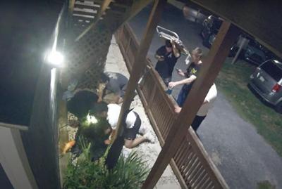 Men caught on camera hurting koi fish