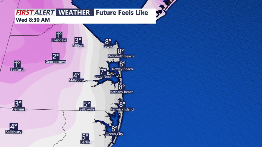 Bitter Wind Chills Wednesday Morning