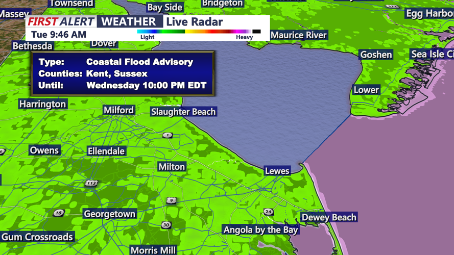 COASTAL FLOOD ADVISORY - SUSSEX COUNTY