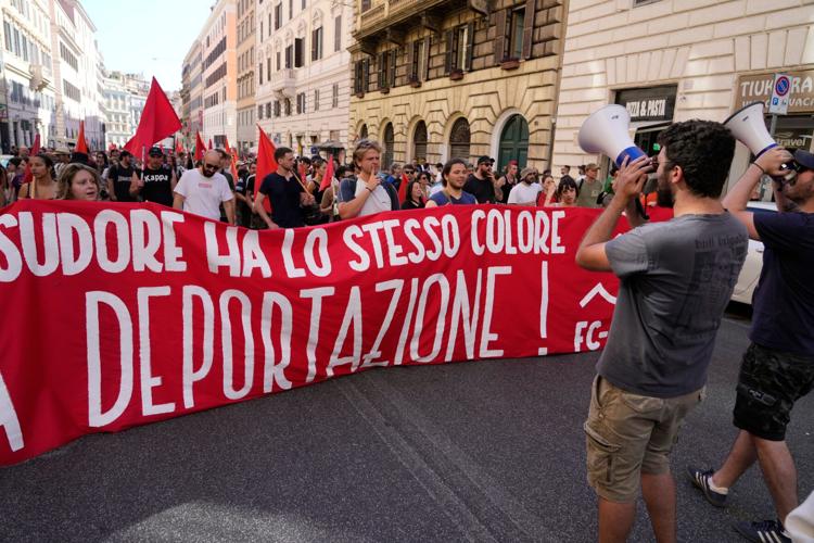 Italy Pro-Migrants Rally