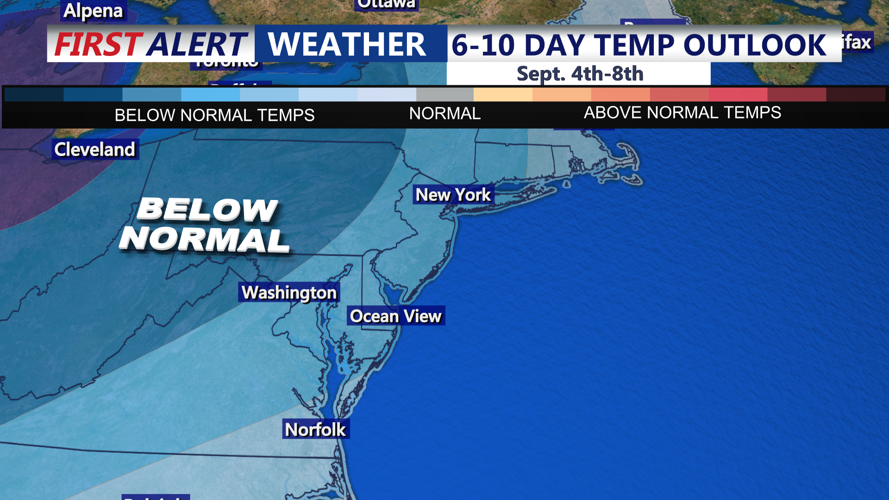6 to 10 Day Temperature Outlook