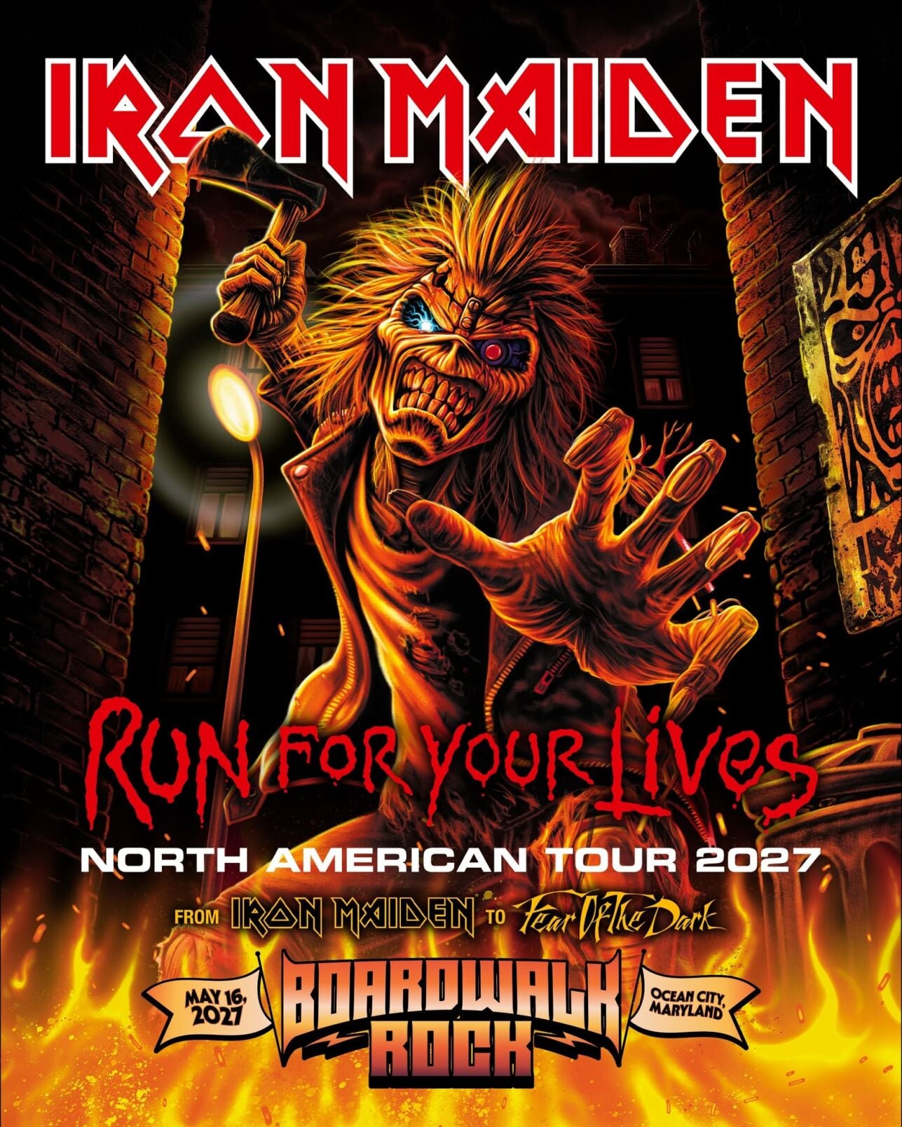 Iron Maiden announced as first headliner for 2027 Boardwalk Rock in Ocean City