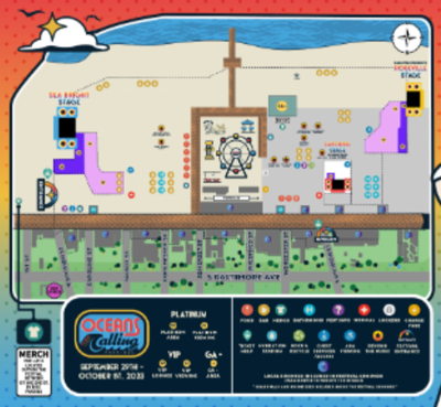 Oceans Calling map