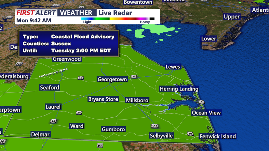 COASTAL FLOOD ADVISORY - SUSSEX