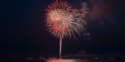 fireworks on the water
