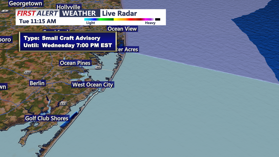 SMALL CRAFT ADVISORY - OCEAN CITY
