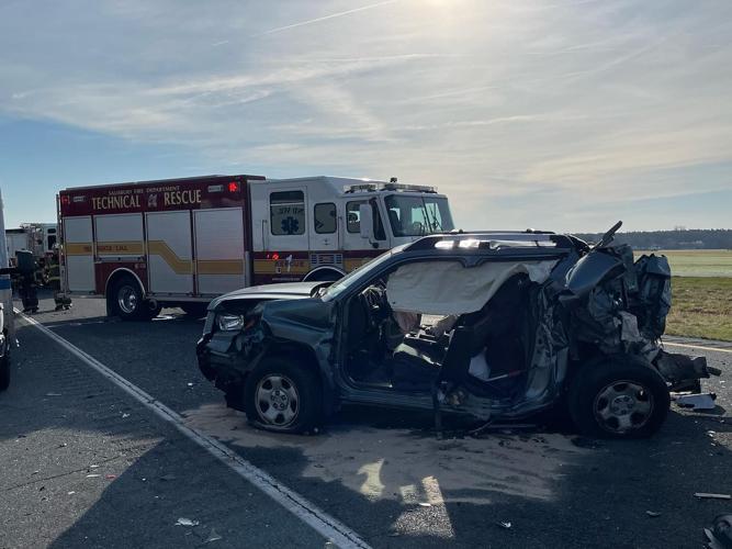 Aftermath of the March 6 crash. Courtesy Salisbury Fire Department.
