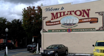 Welcome to Milton sign