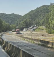 Flooding and rock slides close heavily damaged I-40 section in Smoky Mountains