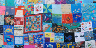 PETA fish empathy quilt
