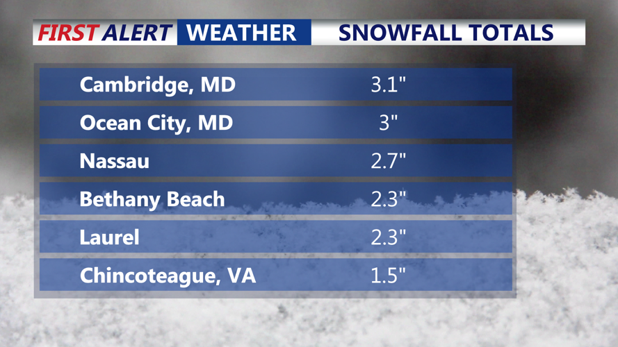 SNOW TOTALS 2