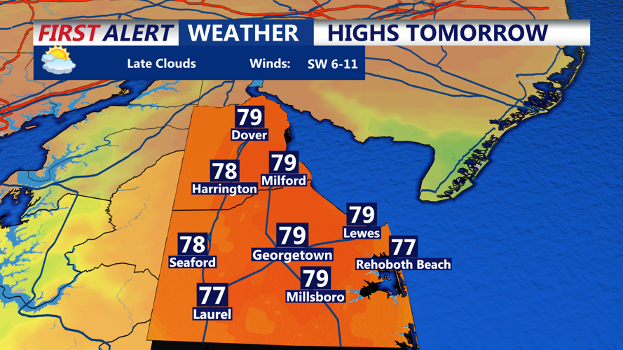 HIGHS TOMORROW SUSSEX