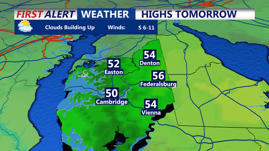 HIGHS TOMORROW CAMBRIDGE