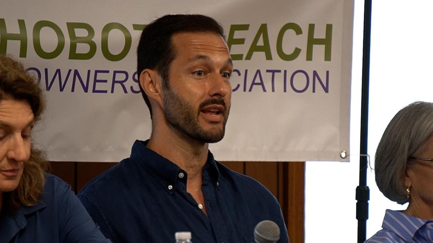 Jake Raak during the candidate forum earlier this summer.