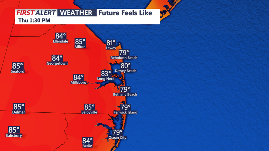 High pressure brings clear skies and warmer temperatures to Delmarva ...