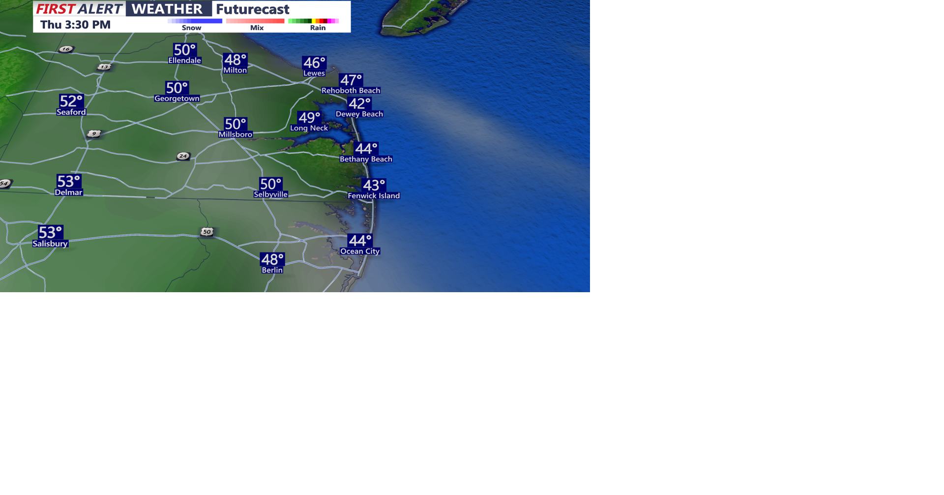 Chilly Thursday dawn, clouds build by early Friday at Delaware beaches ...