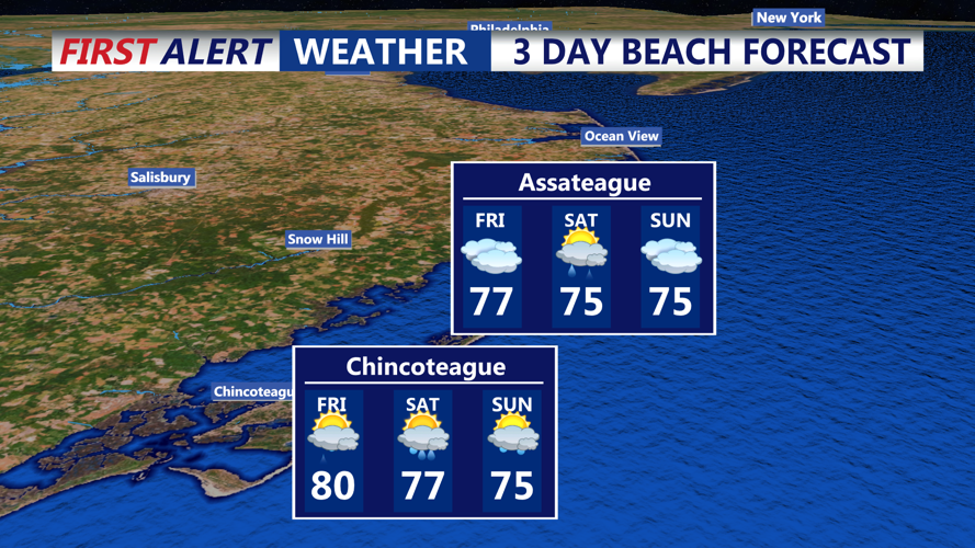 3 DAY BEACH FORECAST ASSATEAGUE