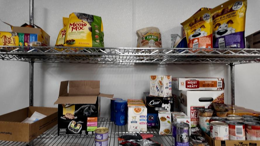 Pet food donations at Georgetown's Cheer center