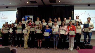 The event highlighted the journey and achievements of the new U.S. citizens.