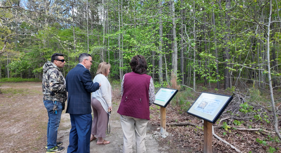 School leaders say the outdoor classroom also creates opportunities for hands-on learning activities.