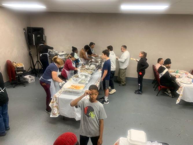 Volunteers at the House of David served over 75 people a meal on Thanksgiving. Courtesy of the House of David.