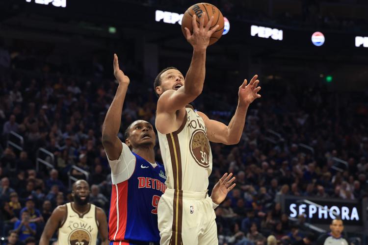 Pistons Warriors Basketball