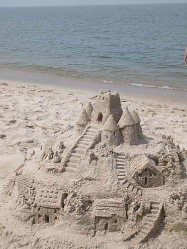 Learning how to build a sandcastle with 'The Sandcastle Lady'