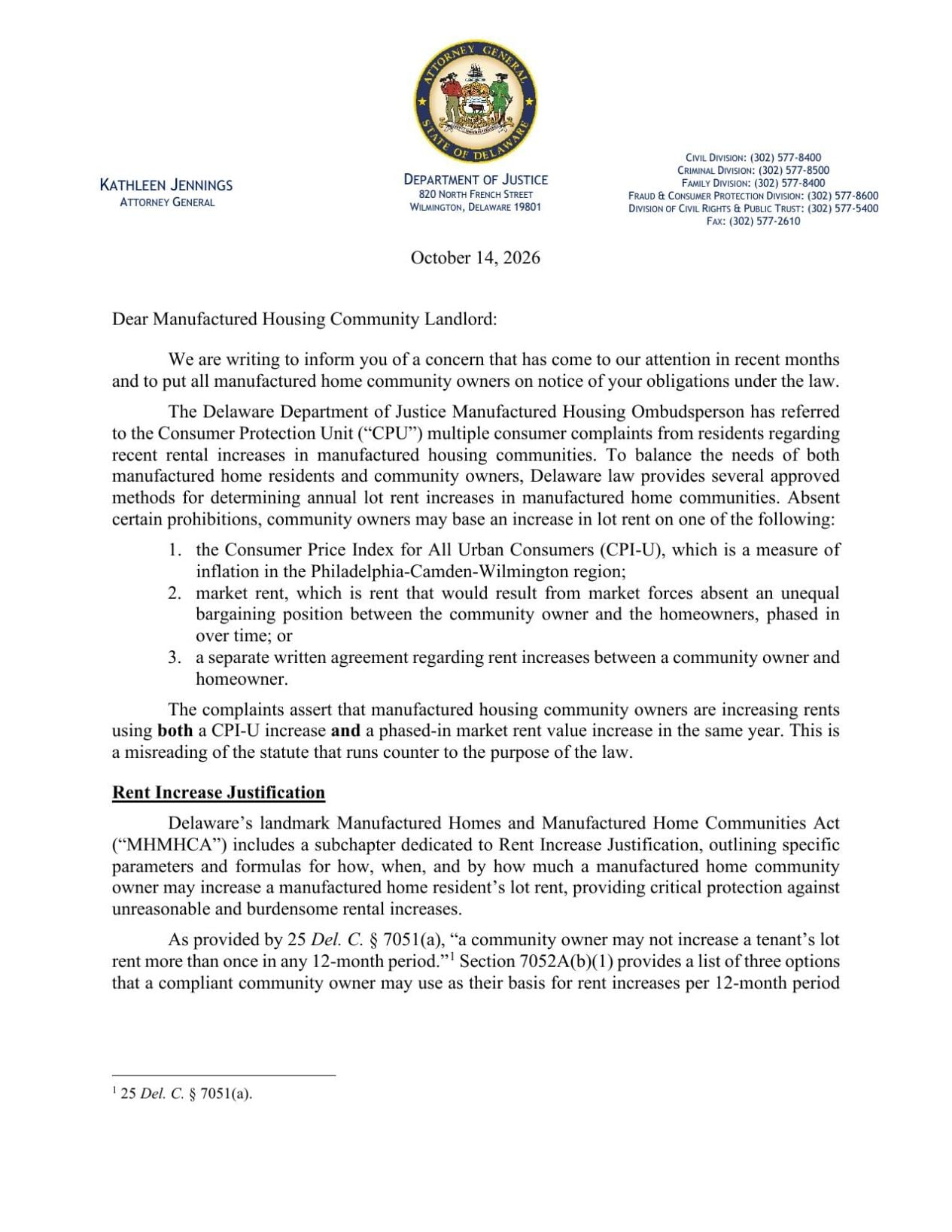 DOJ Letter